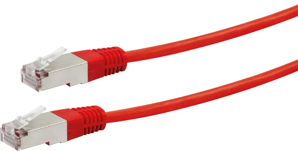 Schwaiger Cavo di rete Cat 5e incrociato 2 m rosso