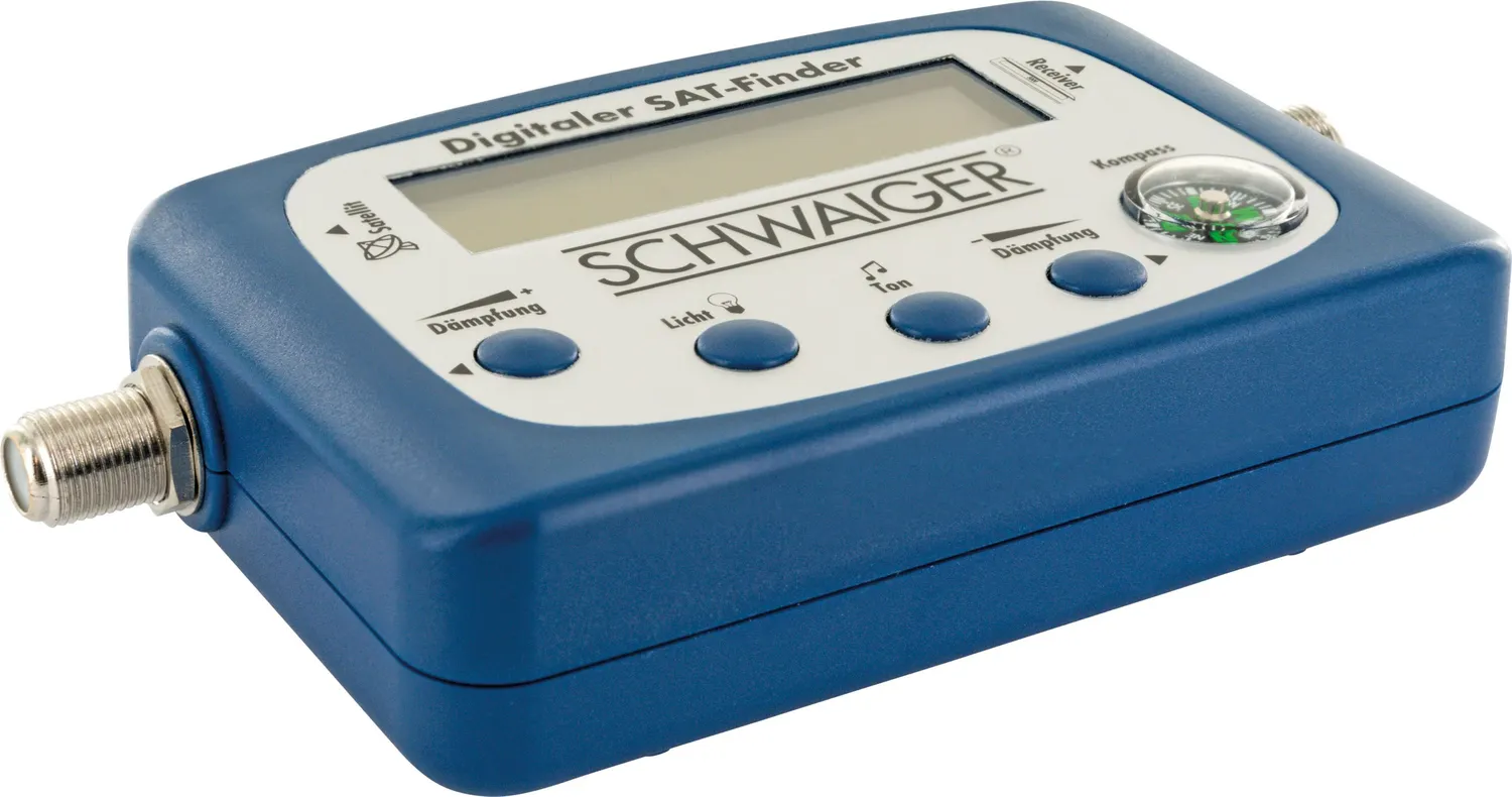 Schwaiger Sat Finder LCD Puntatore Parabola con Bussola