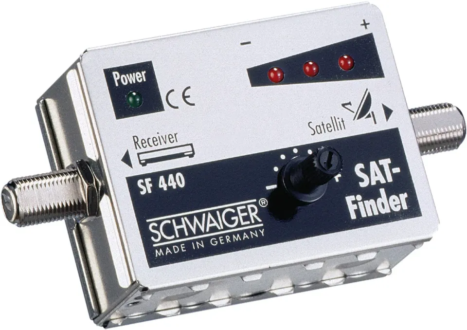 Schwaiger SAT Finder 4 LED 950-2150 MHz Alluminio