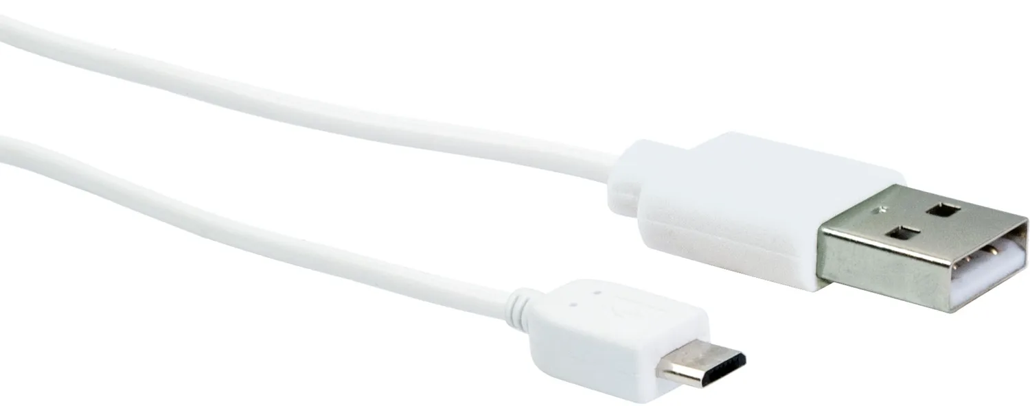 Schwaiger Cavo Micro USB 2 m Bianco ricarica