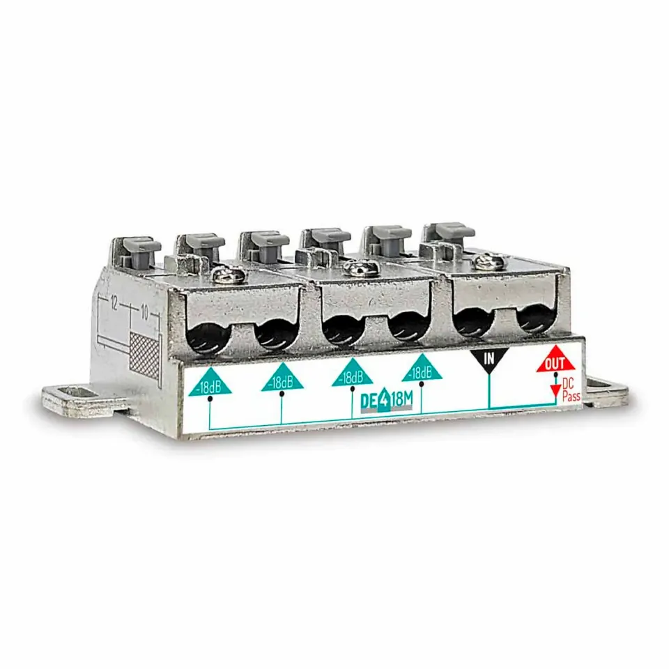 Fracarro DE418M derivatore 4 vie 18dB TV SAT