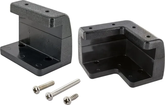 Schwaiger Set 6 Staffe Parete per Pannello Solare Nero