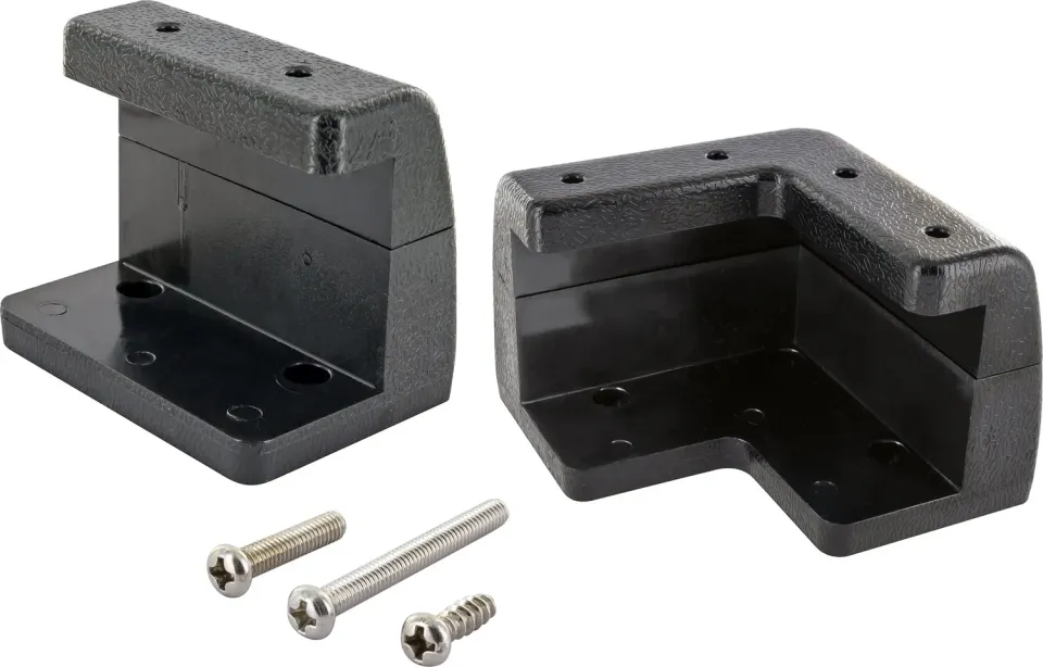 Schwaiger Set 6 Staffe Parete per Pannello Solare Nero