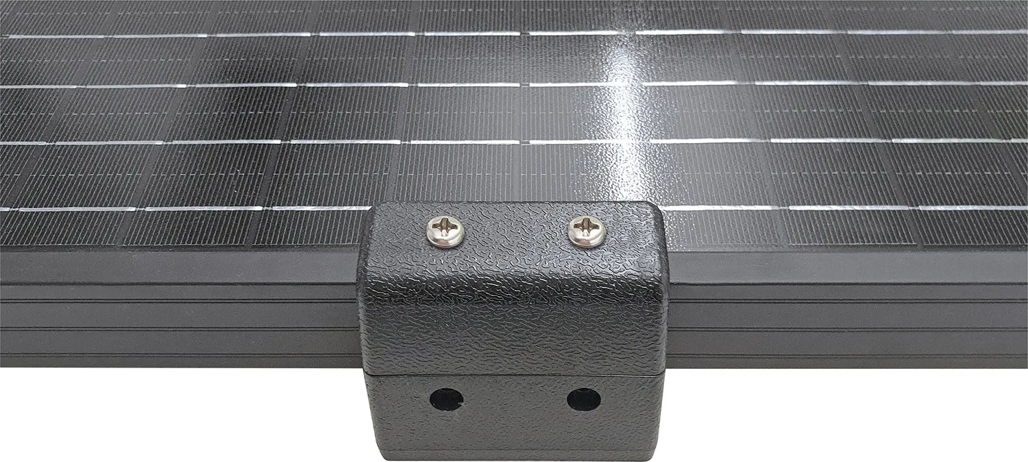 Schwaiger Set 6 Staffe Parete per Pannello Solare Nero