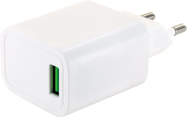 Schwaiger caricabatterie USB-A Quick Charge 18W bianco