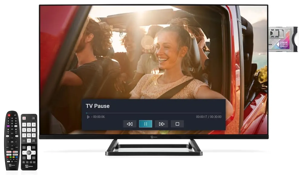 TELE System TS32FL SMV13 Smart TV 32" Vidaa frameless tivusat