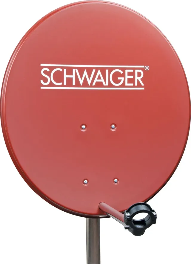 Schwaiger Antenna Parabolica Acciaio 60 cm Rosso Mattone