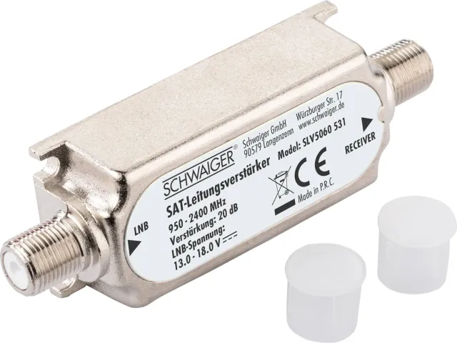 Schwaiger amplificatore linea SAT 20 dB 950-2400 MHz