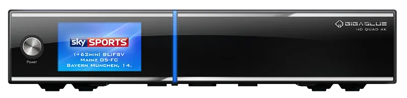 GigaBlue display LCD frontale Quad 4K originale
