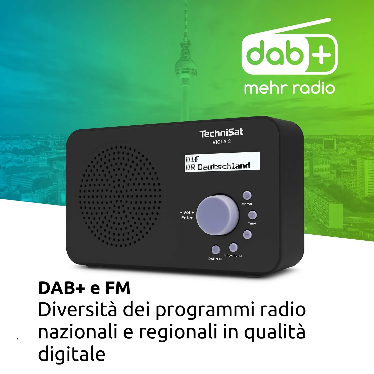 TechniSat VIOLA 2 radio portatile a batterie mono
