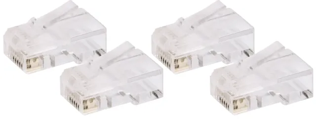 SCHWAIGER Spine Western RJ45 8P8C Set 4 Pezzi Trasparenti