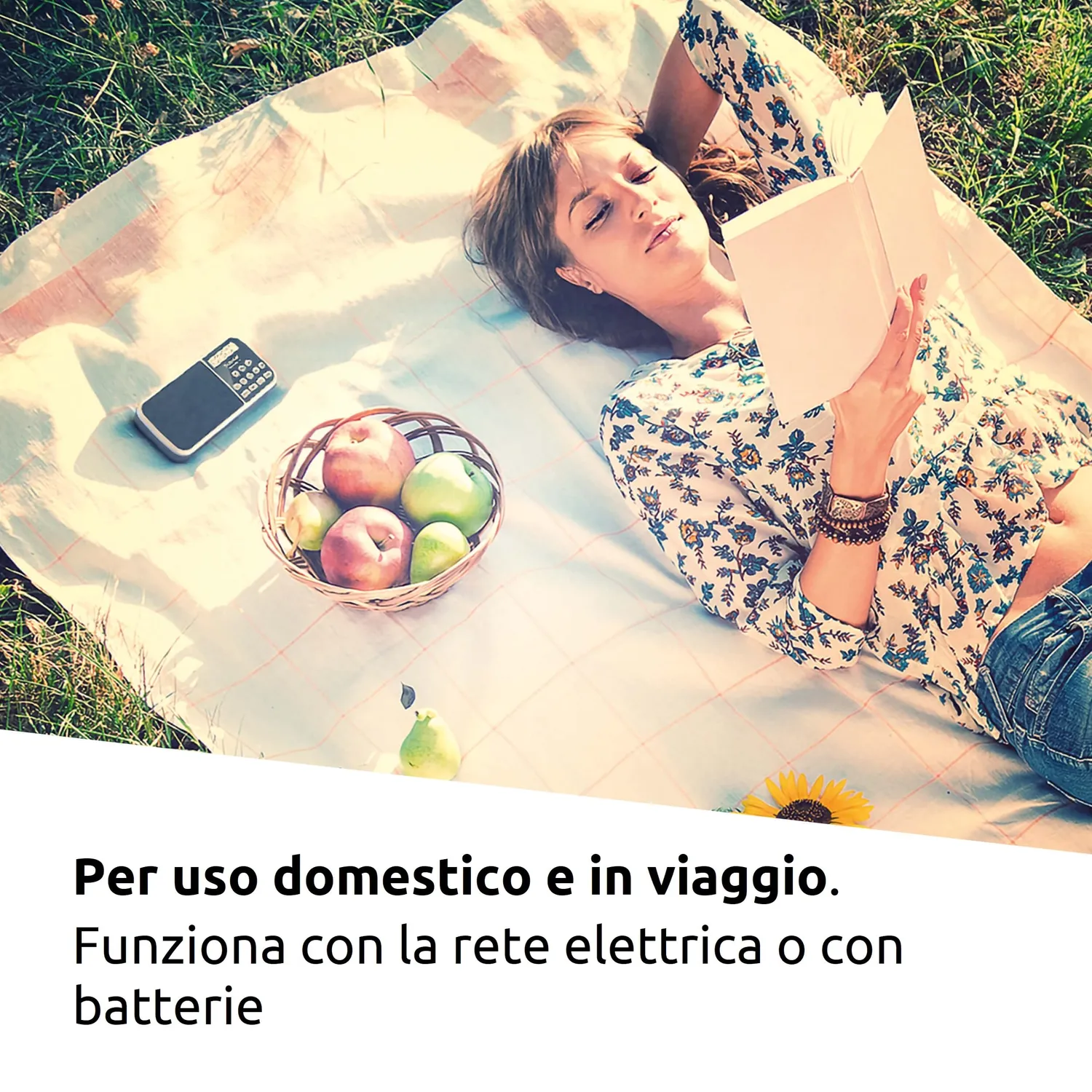 TechniSat Viola 3 Radio Portatile DAB+ Nera Torcia LED