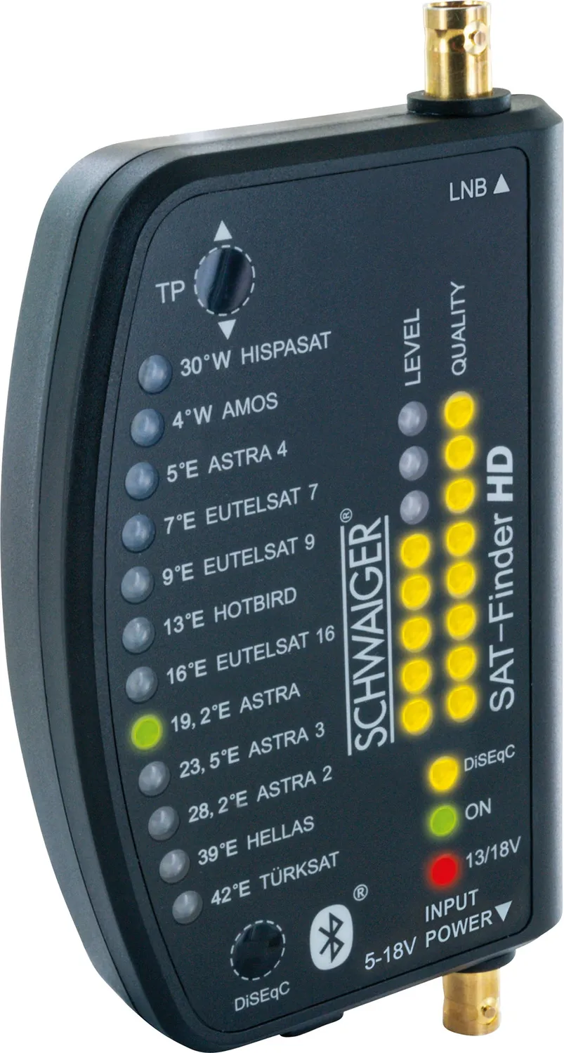 Schwaiger Sat Finder HD misuratore satellite con power bank