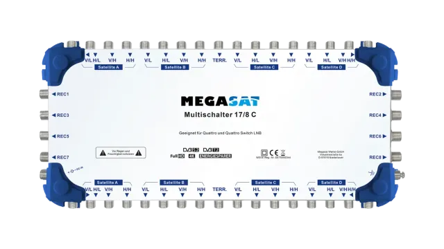 Megasat Multischalter 17/8 C centralino 8 utenze