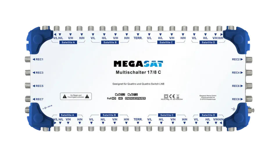 Megasat Multischalter 17/8 C centralino 8 utenze