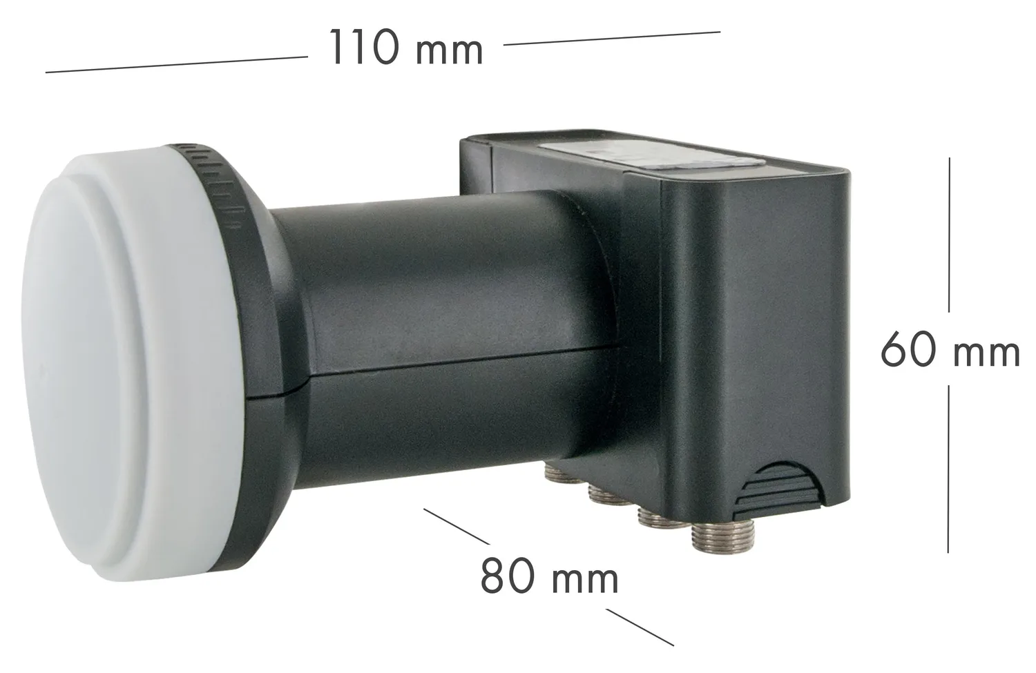 SCHWAIGER Parabola SAT 72 cm + LNB Quad 4 utenti