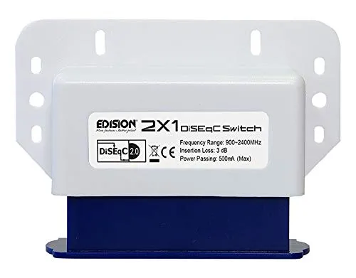 Edision Switch DiSEqC 2/1 Commutatore Satellitare HDTV