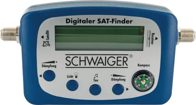 Schwaiger Sat Finder LCD Puntatore Parabola con Bussola