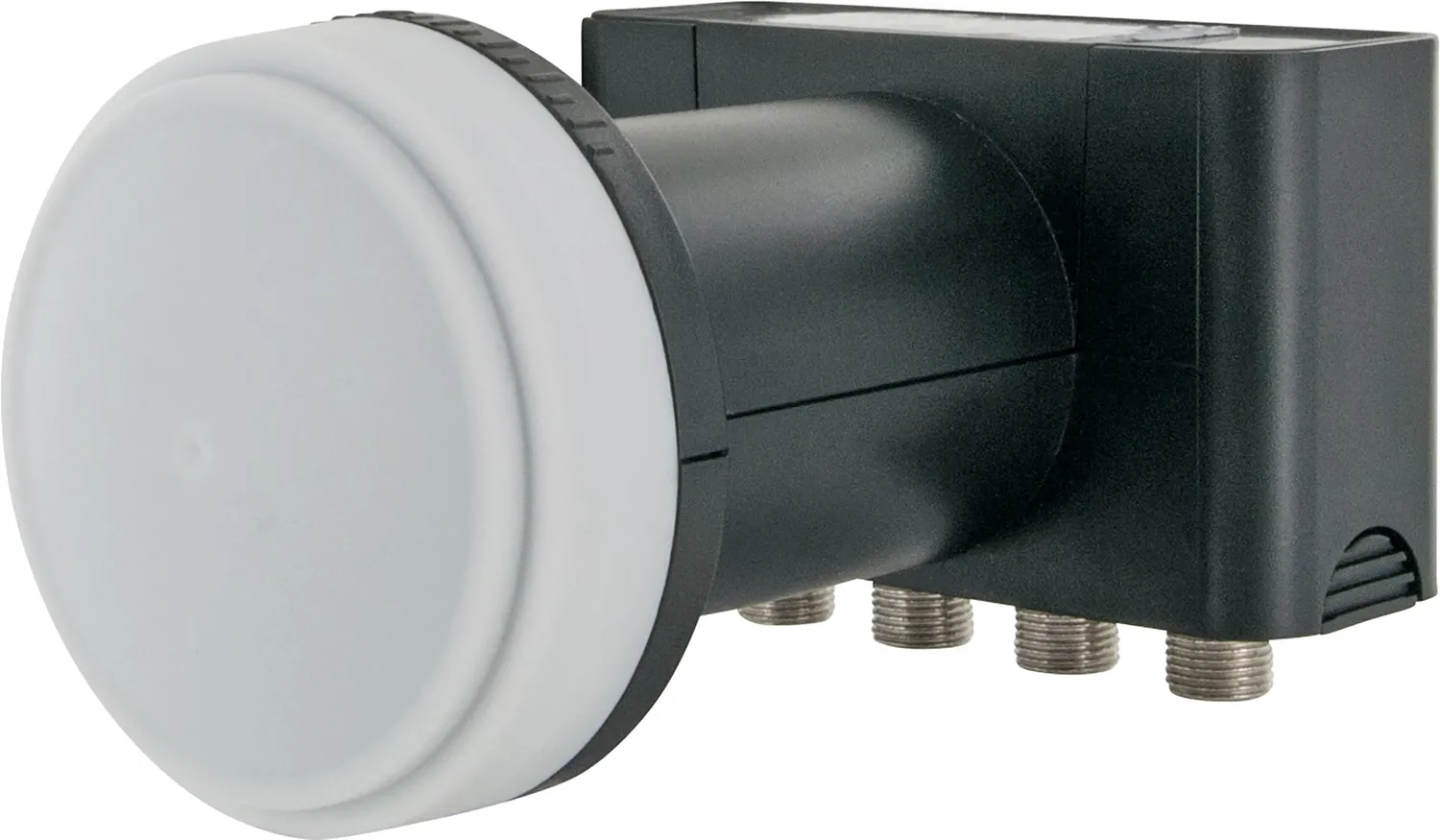SCHWAIGER Kit Parabola Satellitare 80 cm + LNB Quad 4 Utenti