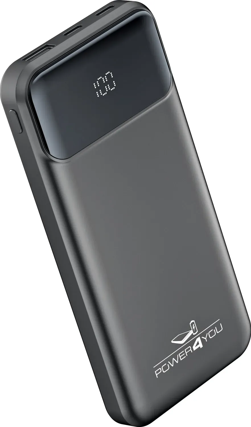 Schwaiger Flat power bank 10000 mAh con display nero