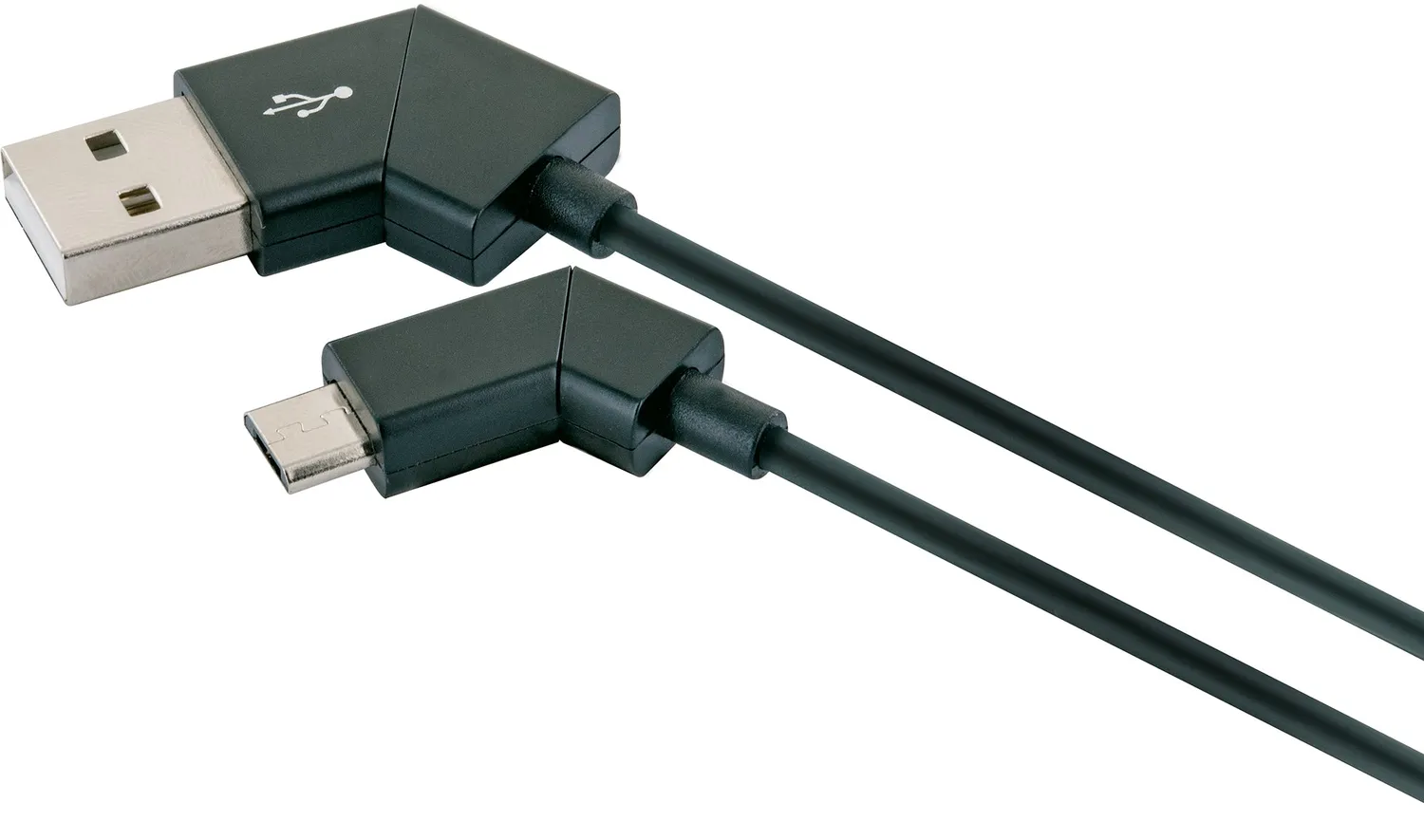 SCHWAIGER Micro USB cavo ricarica snodabile 1,2m nero