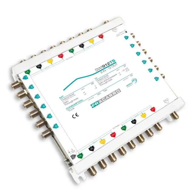 Fracarro SWI912TS multiswitch cascata 9 ingressi 12 uscite