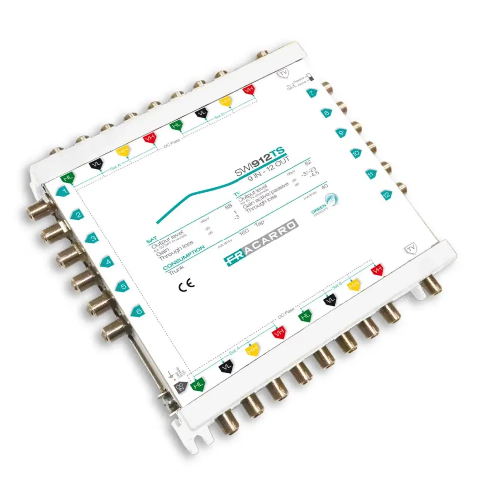 Fracarro SWI912TS multiswitch cascata 9 ingressi 12 uscite