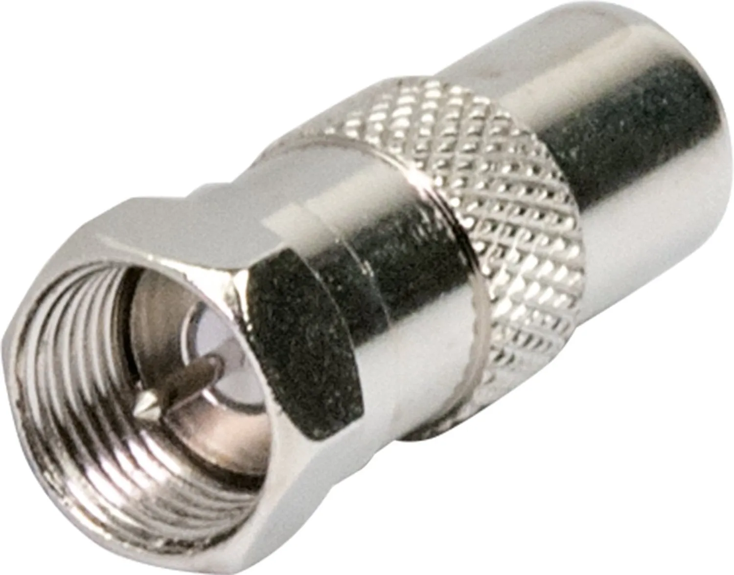 Schwaiger adattatore antenna spina F - presa IEC argento
