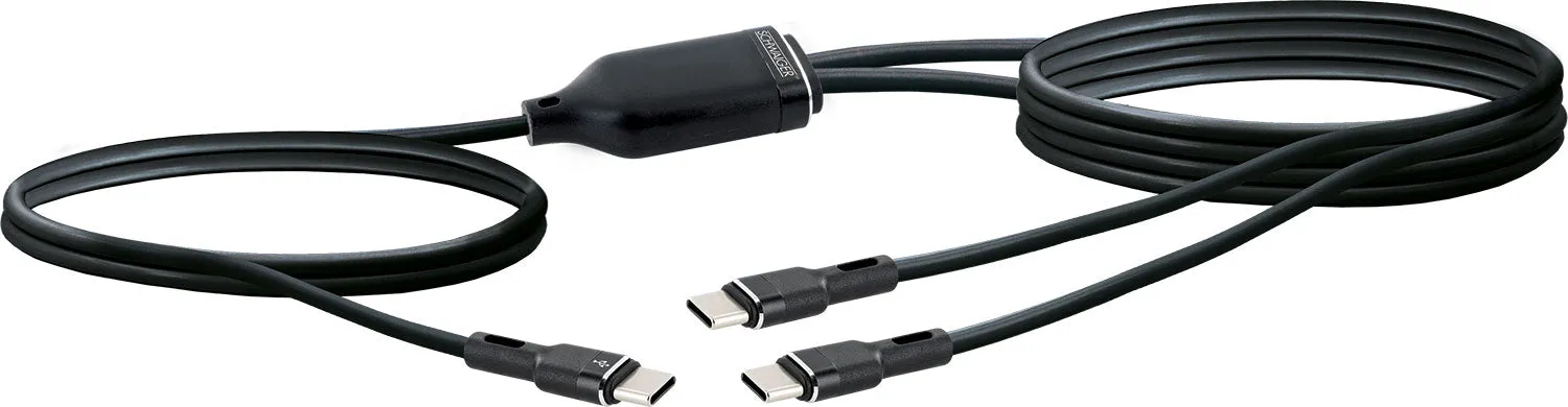 Schwaiger Cavo Sdoppiatore USB-C a USB-C 1,5m 100W