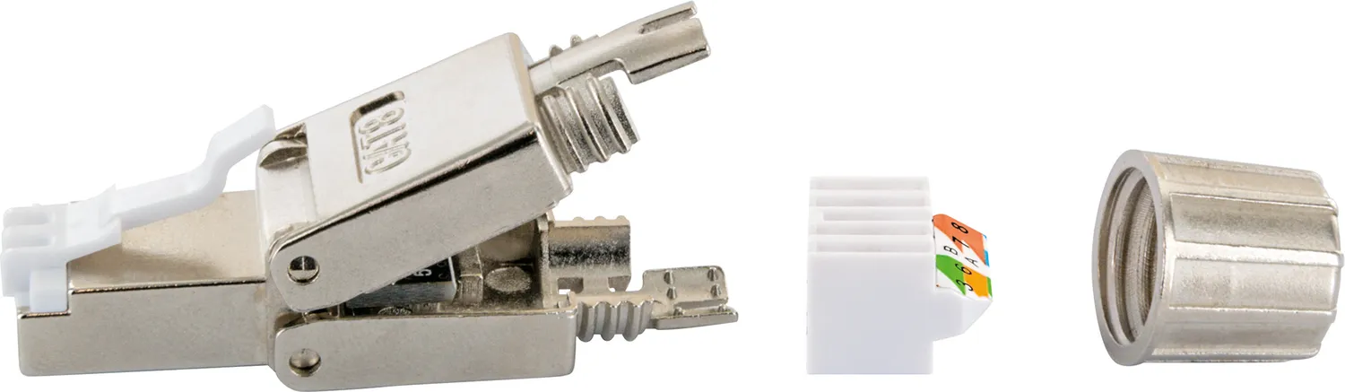 Schwaiger Connettore Rete RJ45 Cat 8.1 Schermato da Campo