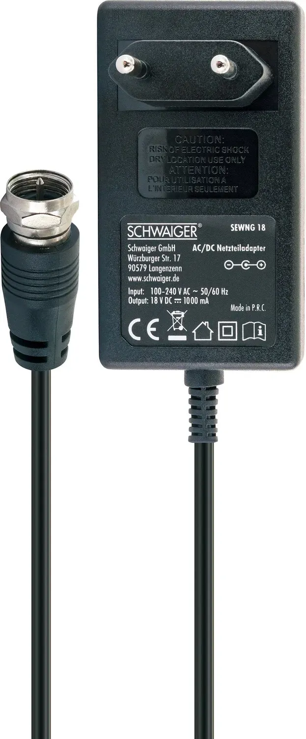 Schwaiger Alimentatore 18V per Multiswitch SAT 1,2 m