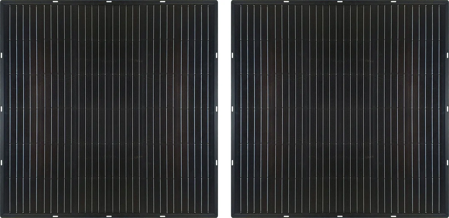 SCHWAIGER Slim-Line Moduli solari 400Wp set 2 pezzi black