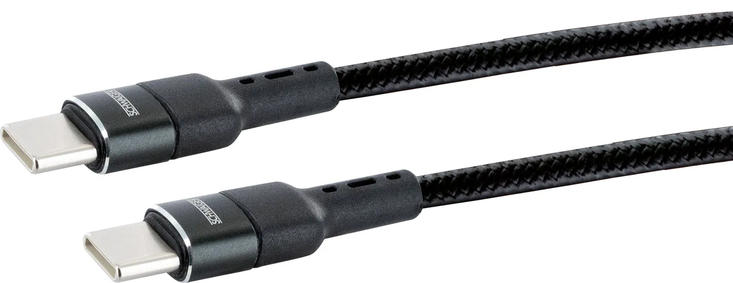 Schwaiger Cavo USB-C a USB-C 1,2 m 60W ricarica
