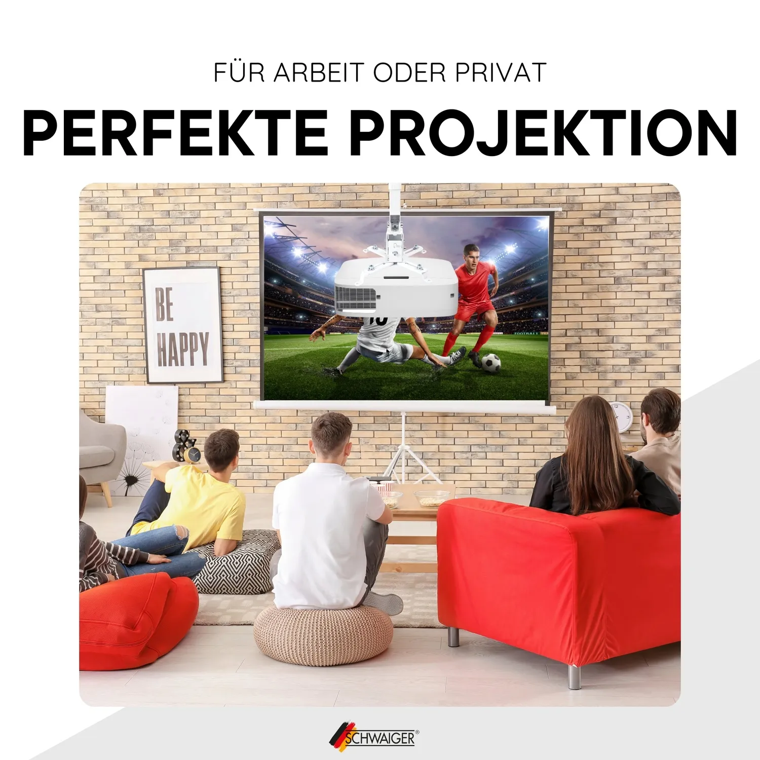 Schwaiger supporto proiettore universale bianco 20 kg