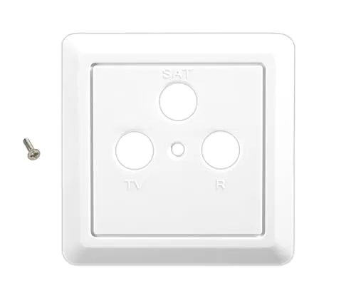 Edision FPO-300 coperchio presa TV-R-SAT bianco