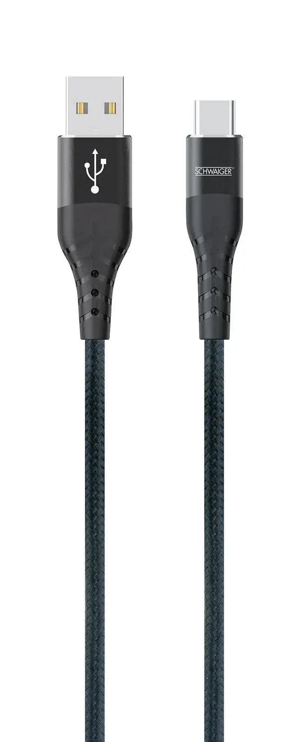 Schwaiger Cavo USB-C a USB-A 1,2 m 12W ricarica