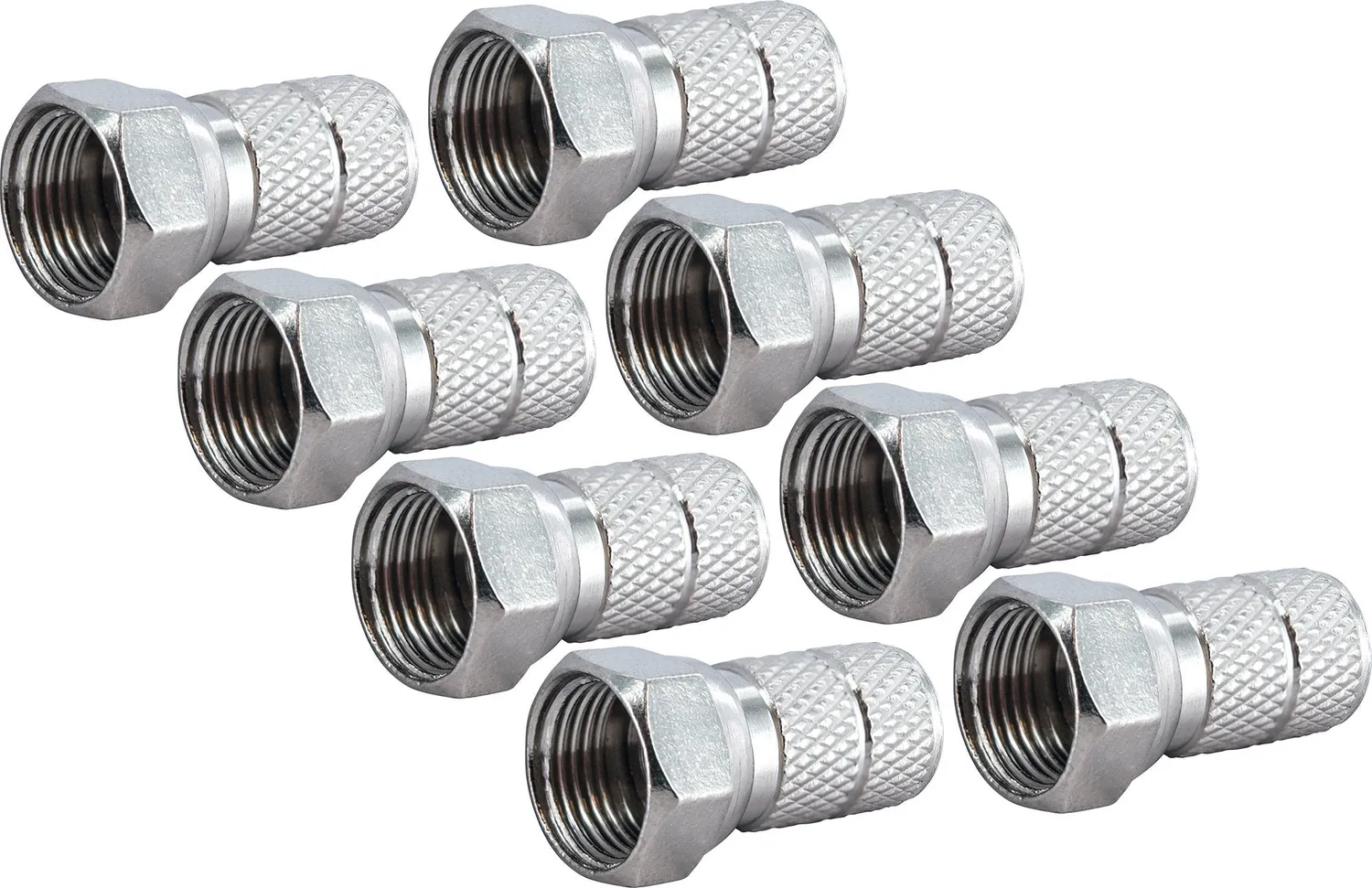 Schwaiger set connettori F avvitabili 6,5 mm