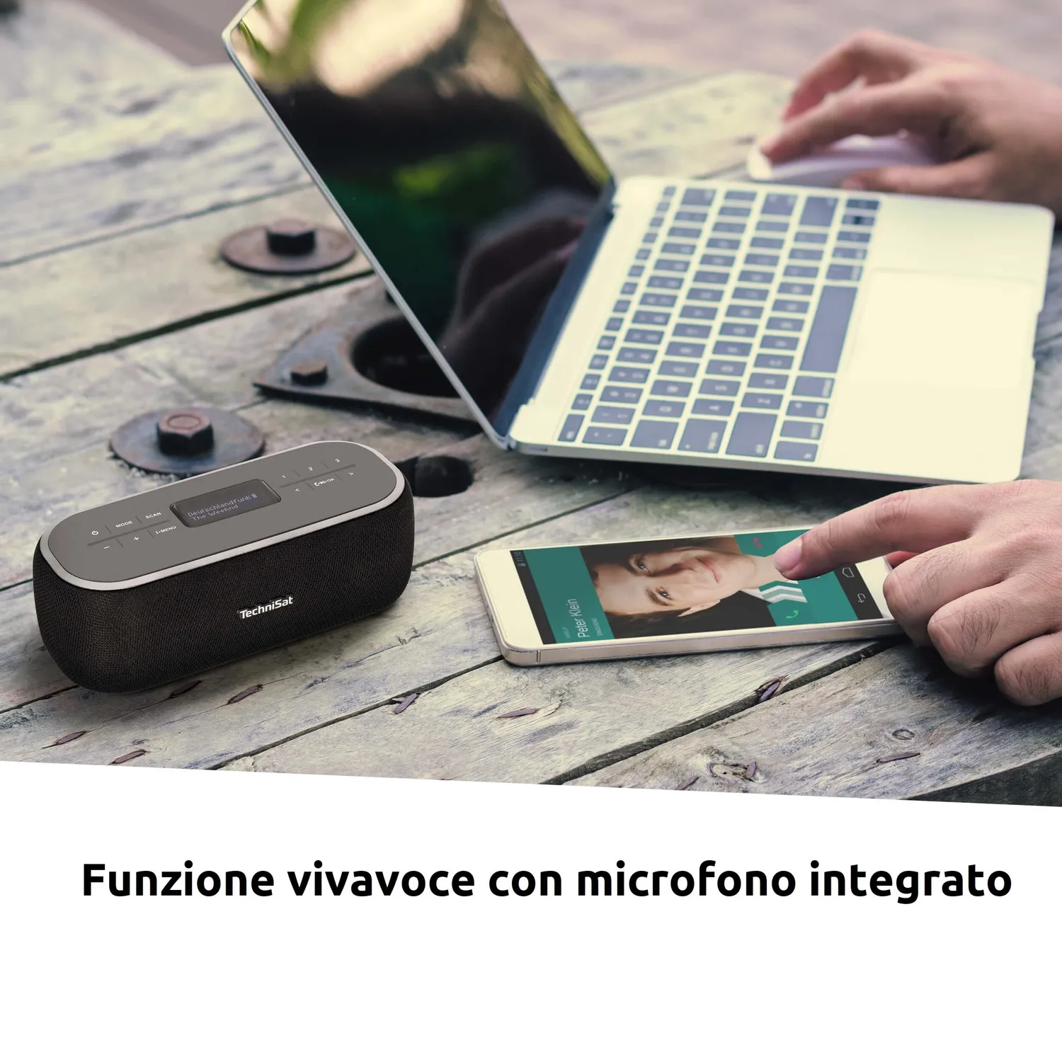 TechniSat Viola BT 1 Altoparlante Bluetooth DAB+ 6W USB-C