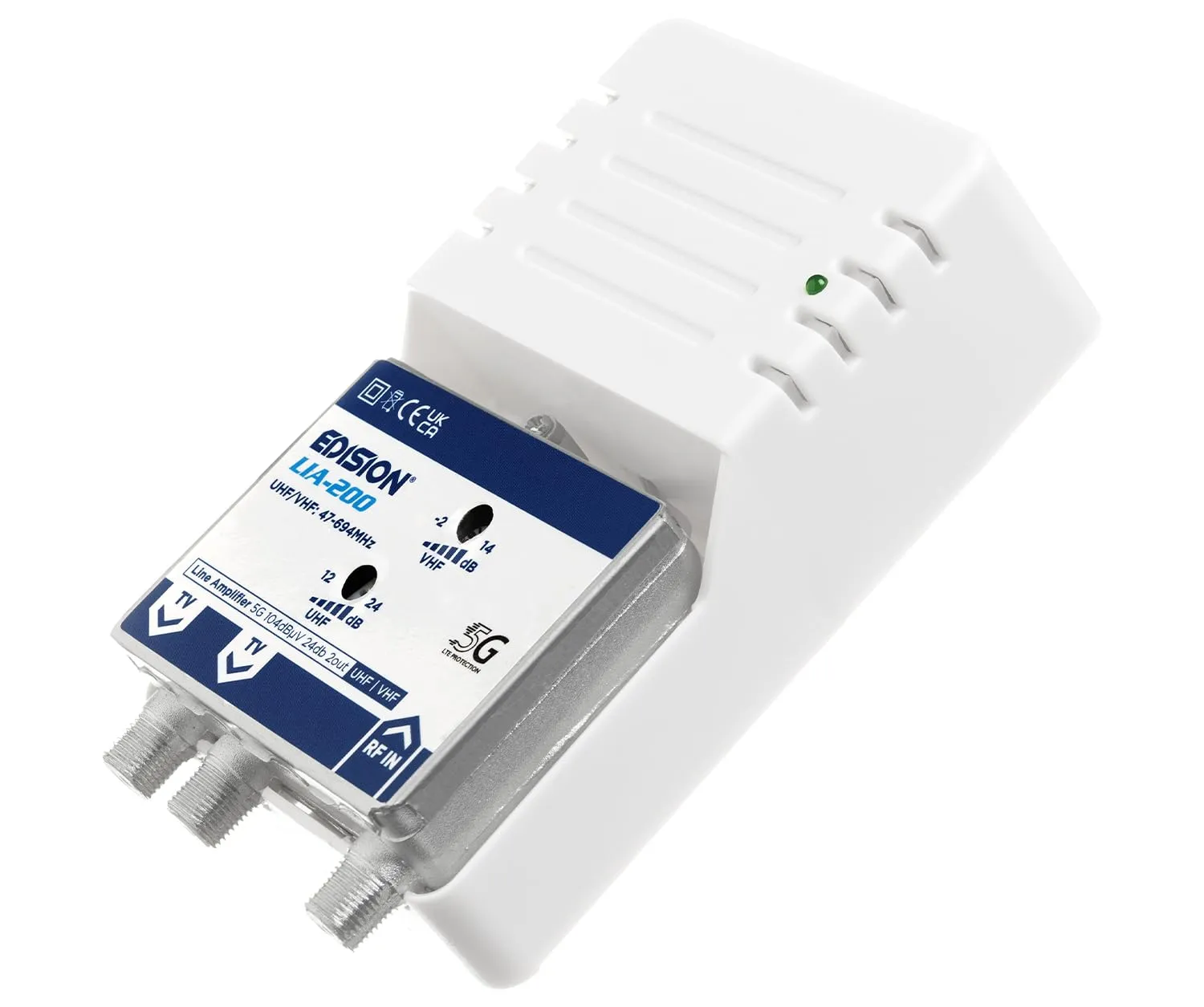 Edision LIA-200 Amplificatore Antenna 2 Uscite Filtro 5G