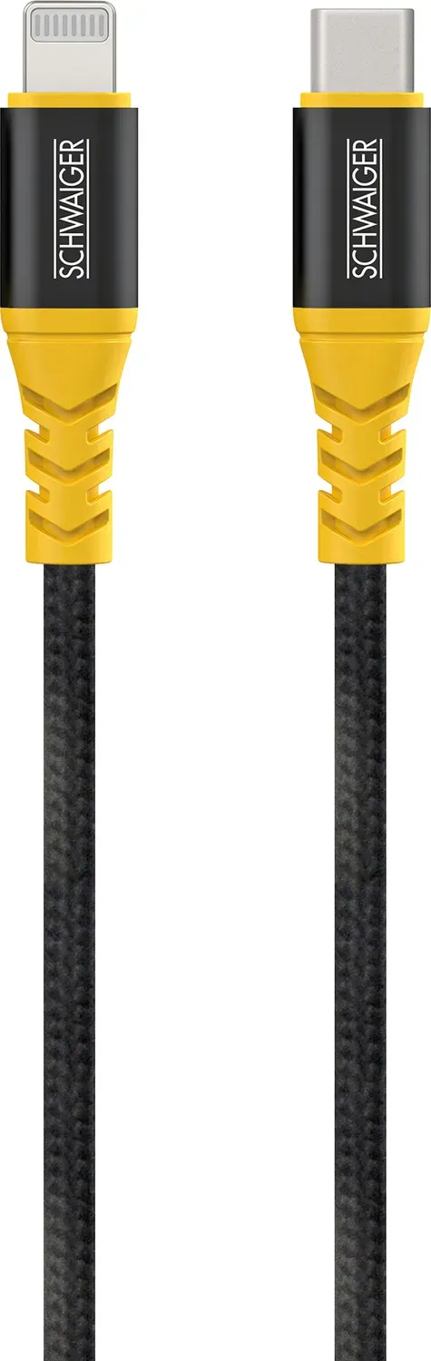 Schwaiger Cavo Lightning USB-C 1,2 m nero anti-strappo