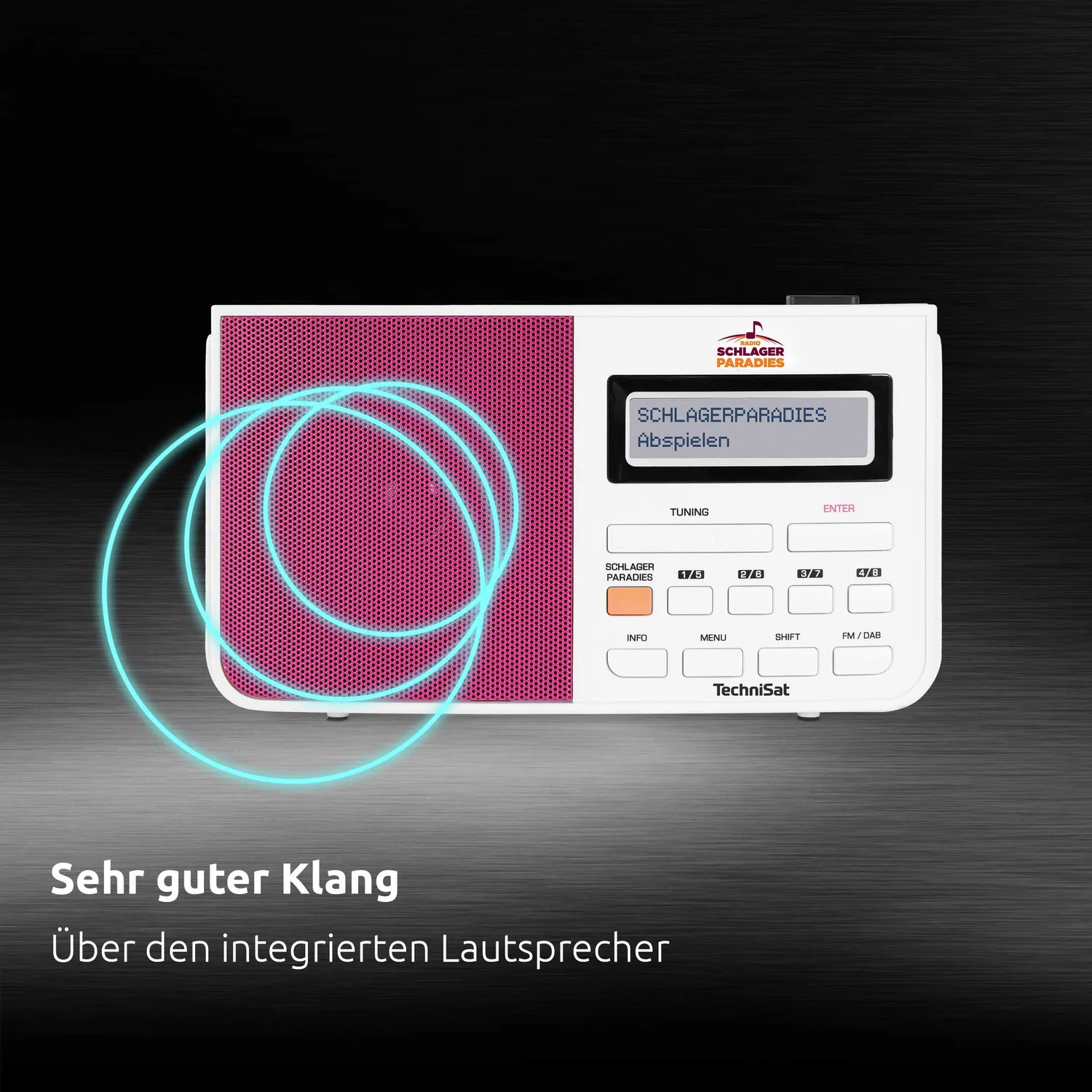 TechniSat DigitRadio 210 radio DAB+ FM Schlager bianco