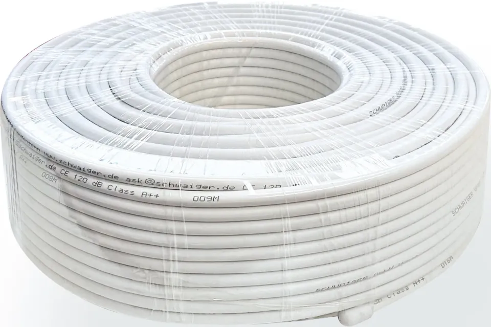 SCHWAIGER Cavo Coassiale 120 dB Bobina 100 m per SAT Antenna