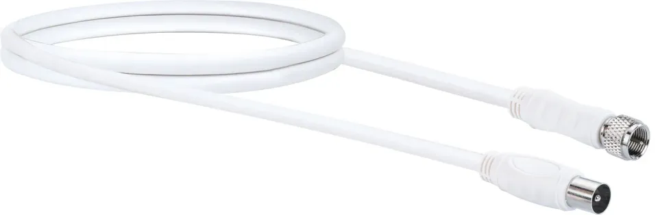 Schwaiger Cavo Antenna SAT F-IEC 90 dB 1,5 m Bianco