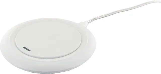 Schwaiger Caricatore Wireless Qi 10W bianco con cavo