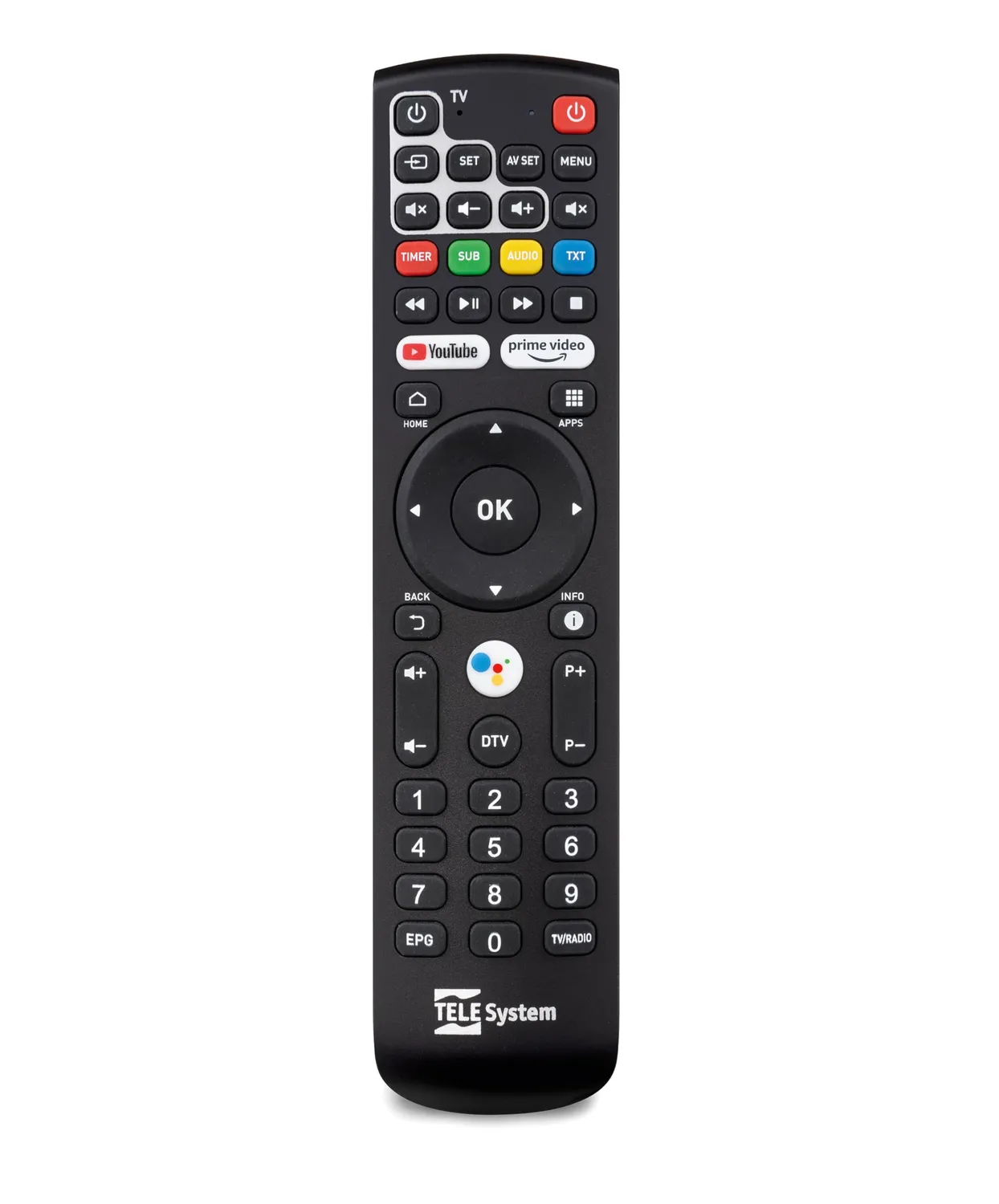 TELE System telecomando originale per TS6105 T2HEVC