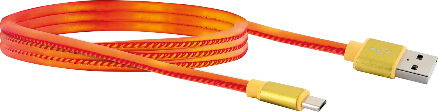 Schwaiger Chameleon Cavo Micro USB 1,5 m rosso termico