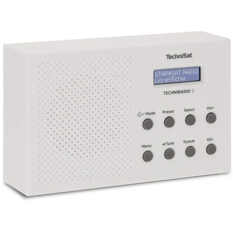 TechniSat TECHNIRADIO 3 Radio DAB+ Portatile Bianca Sveglia