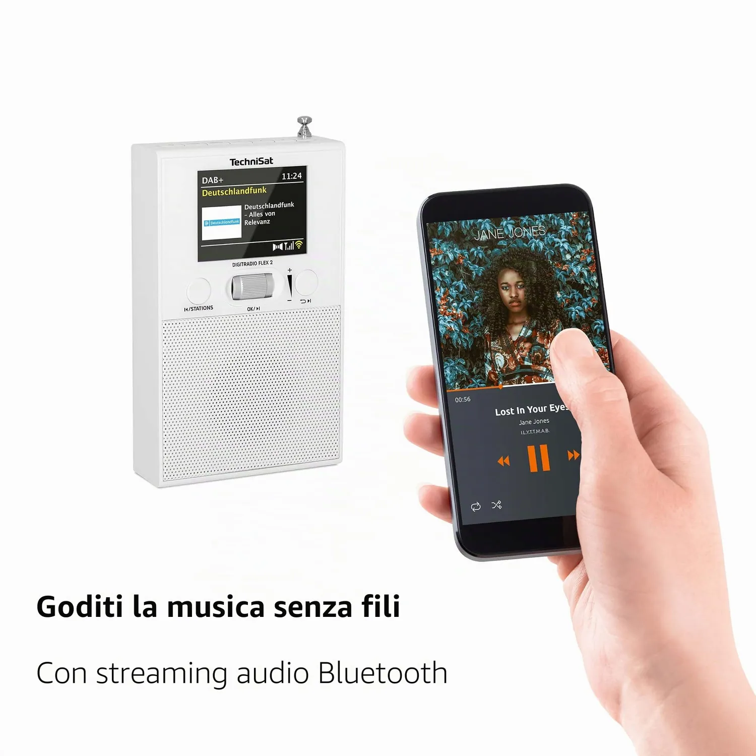 TechniSat DIGITRADIO FLEX 2 Radio DAB+ da Presa Bluetooth