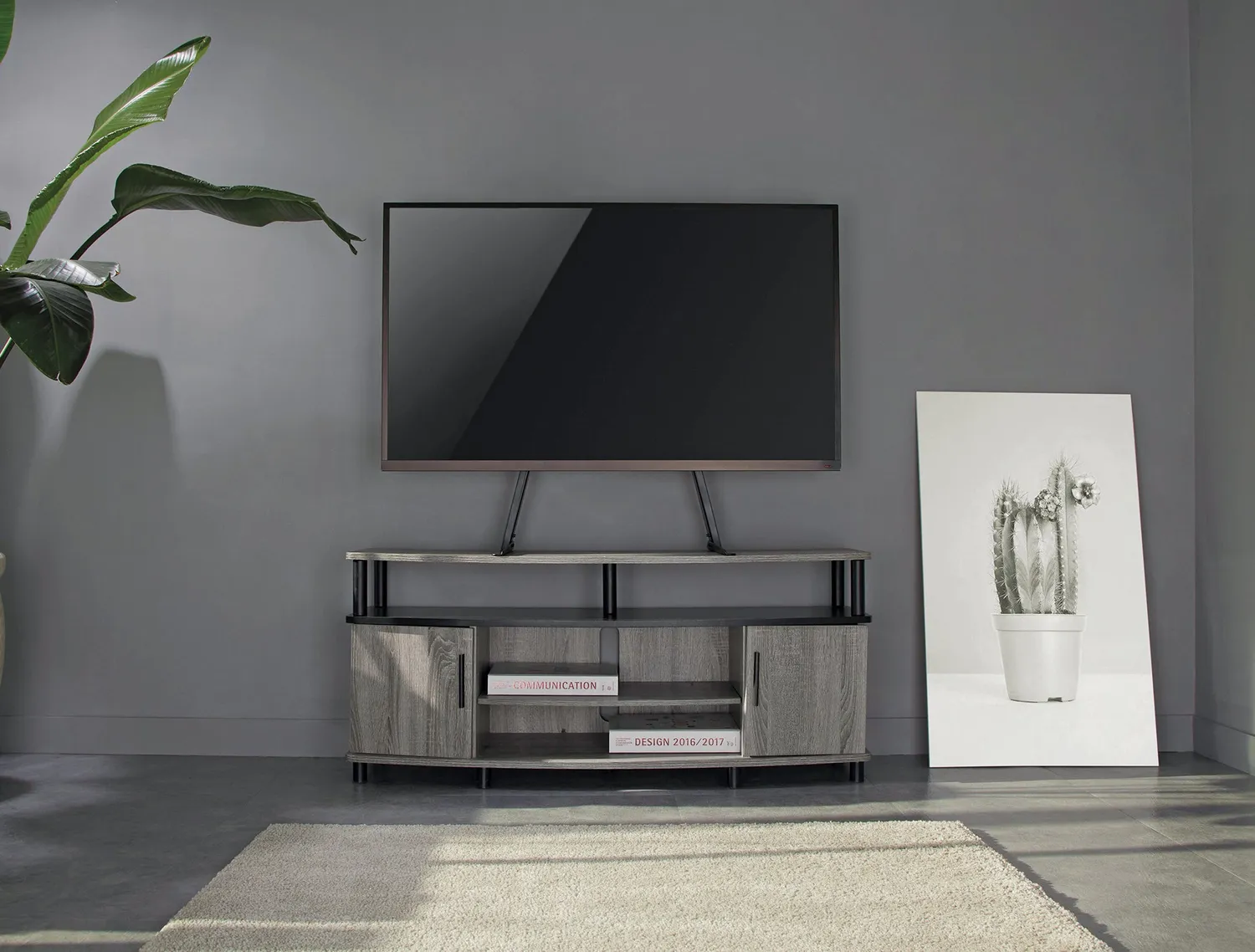 Schwaiger supporto TV tavolo 70" 50kg inclinabile nero