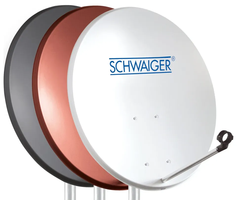 Schwaiger parabola offset 55 cm antracite acciaio